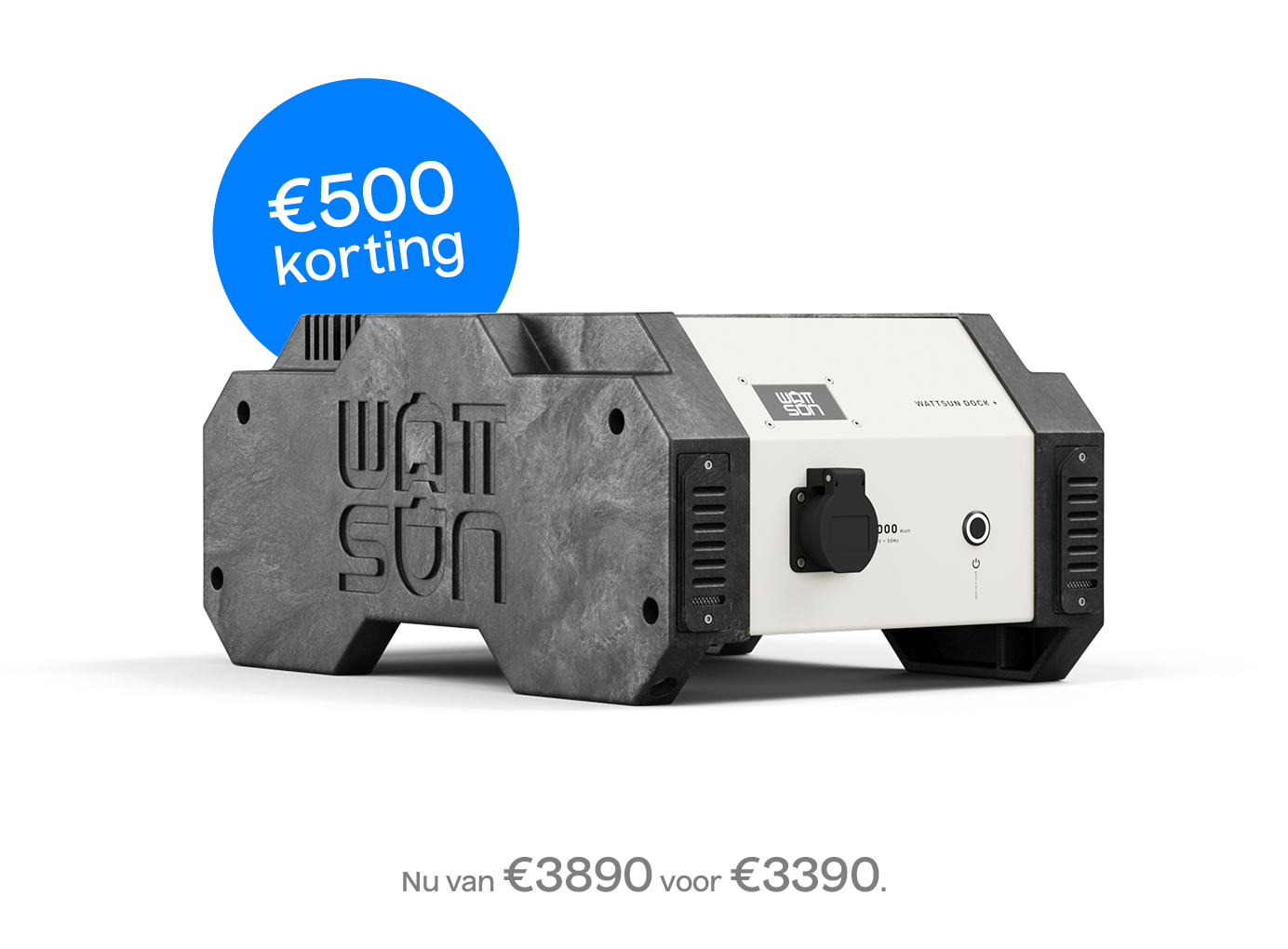 Wattsun dock 2000+ stapelbare batterij